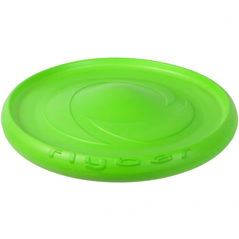 Frisbee pentru caini Flyber 62175, 22 cm, Forma unica, Inofensiv pentru dintii cainilor, Verde