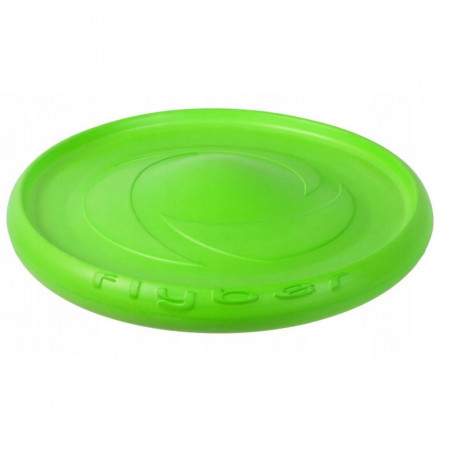 Frisbee pentru caini Flyber 62175, 22 cm, Forma unica, Inofensiv pentru dintii cainilor, Verde