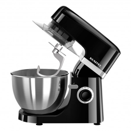 Mixer planetar Kumtel HSM-01, 1000 W, 4.3 l, 8 viteze, Soft start, Protectie la supraincalzire, Negru