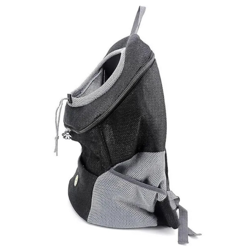 Rucsac transport animale de companie Petpouch M, Bretele reglabile, Material respirabil, Buzunare laterale, Gri