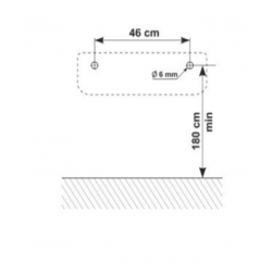 Aeroterma de perete Rosberg R51973A, 2000W, PTC, Timer, Telecomanda, LED, Alb