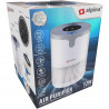 Purificator de aer Alpina, 12W, Pana la 10 m², 60 m³/h, HEPA 13, Ionizare, Timer, Alb