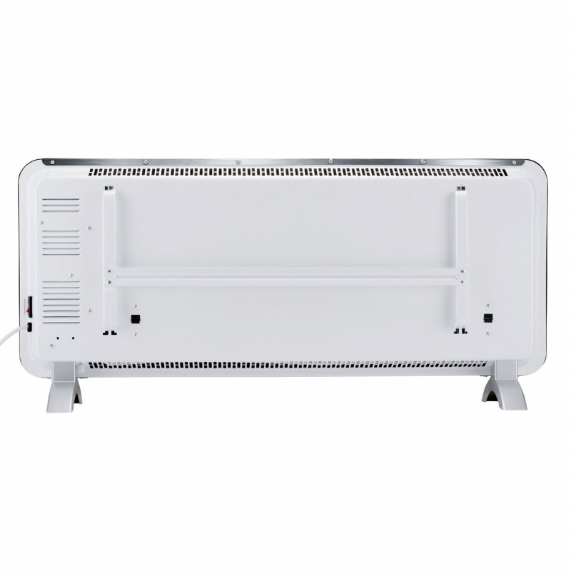 Convector electric Alpina PN2000G, 2000W, 20 m², Wi-Fi, Montaj podea sau perete, Termostat, Timer, IP24, Negru