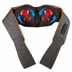 Aparat masaj Shiatsu Medivon Collar Simple MD-R1505, 18 W, 8 capete, Timer, Force Control, Incalzire, Gri