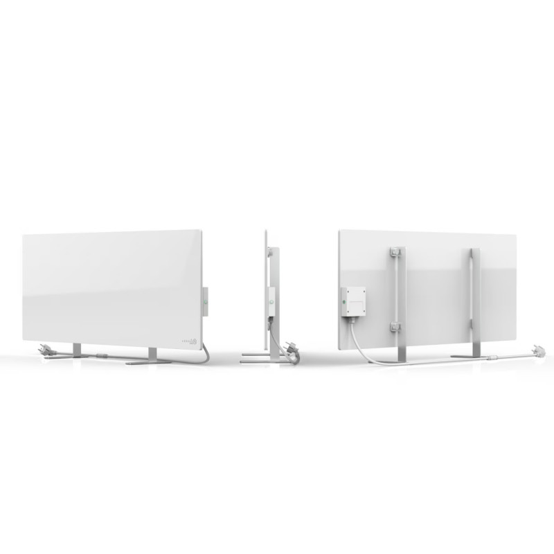 Convector electric AENO AGH0001S, 700W, 30 m2, Afisaj LED, Aplicatie mobila, Ultra subtire, Wi-Fi, Alb