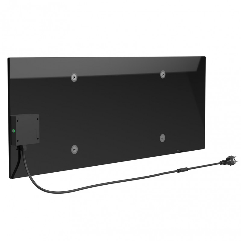 Convector electric AENO AGH0002S, 700W, 30 m², Afisaj LED, Aplicatie mobila, Ultra subtire, Wi-Fi, Negru