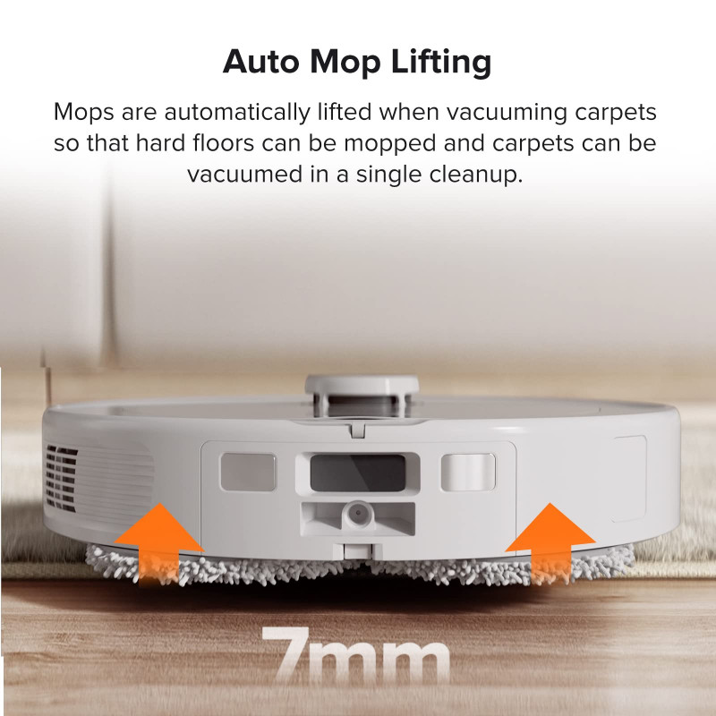 Aspirator robot cu statie colectoare Roborock Q Revo QR02-00, 5500 Pa, 5200 mAh, 60W, 3D Mapping, LiDar, Autonomie pana la 3 h, Alb