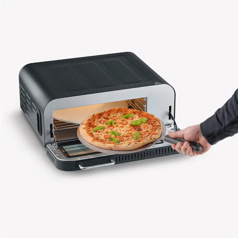 Cuptor electric pentru pizza Severin Serico PG 8575, 2000W, 18 L, 21 programe, Termostat 40-400°C, BoostZone, Display LED, Negru