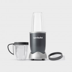 Blender Nutribullet NB606DG, 600W, 20000rpm, 700ml/500ml, 5 lame, Zdrobire gheata, Gri