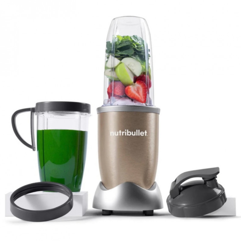 Blender Nutribullet NB907CP, 900W, 950 ml, Zdrobire gheata, Puls, Fara BPA, Crem