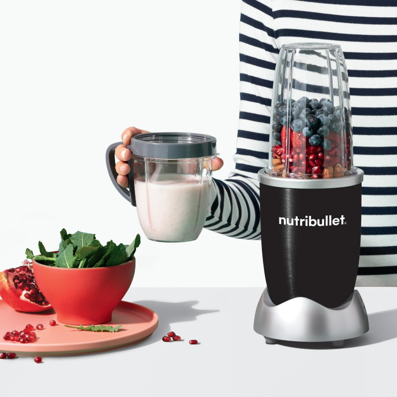 Blender Nutribullet NB606B, 600W, 700 ml, 20000 rpm, Zdrobire gheata, Fara BPA, Negru