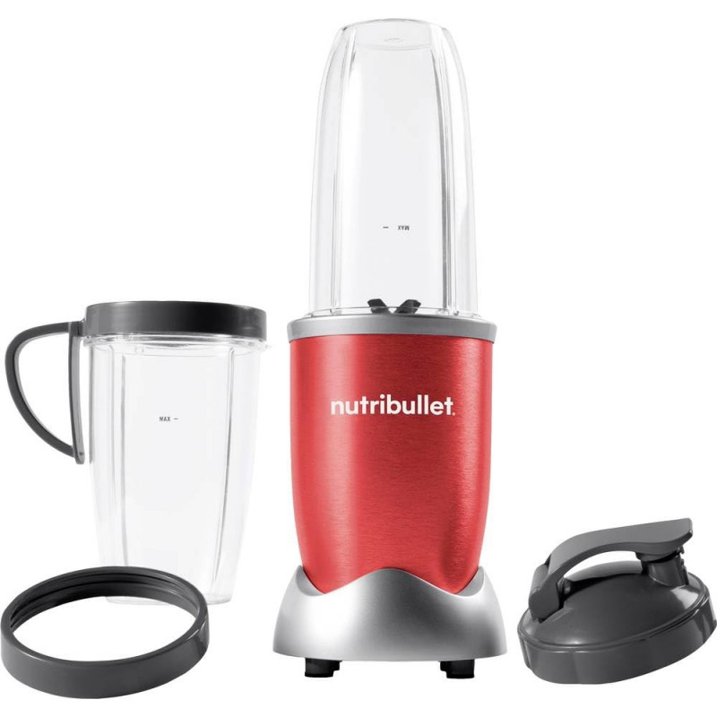 Blender Nutribullet NB907R, 900W, 950 ml, Zdrobire gheta, Puls, Fara BPA, Rosu