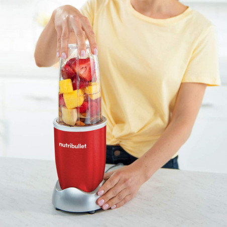 Blender Nutribullet NB907R, 900W, 950 ml, Zdrobire gheta, Puls, Fara BPA, Rosu