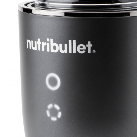 Blender Nutribullet NB1206DGCC, 1200W, 900 ml, 1 viteză + Puls, Butoane tactile, Fara BPA, Gri/Argintiu