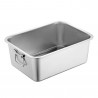 Tava pentru copt cu manere Rosberg R51222K6010, 60x40x10 cm, Otel inoxidabil, Inox