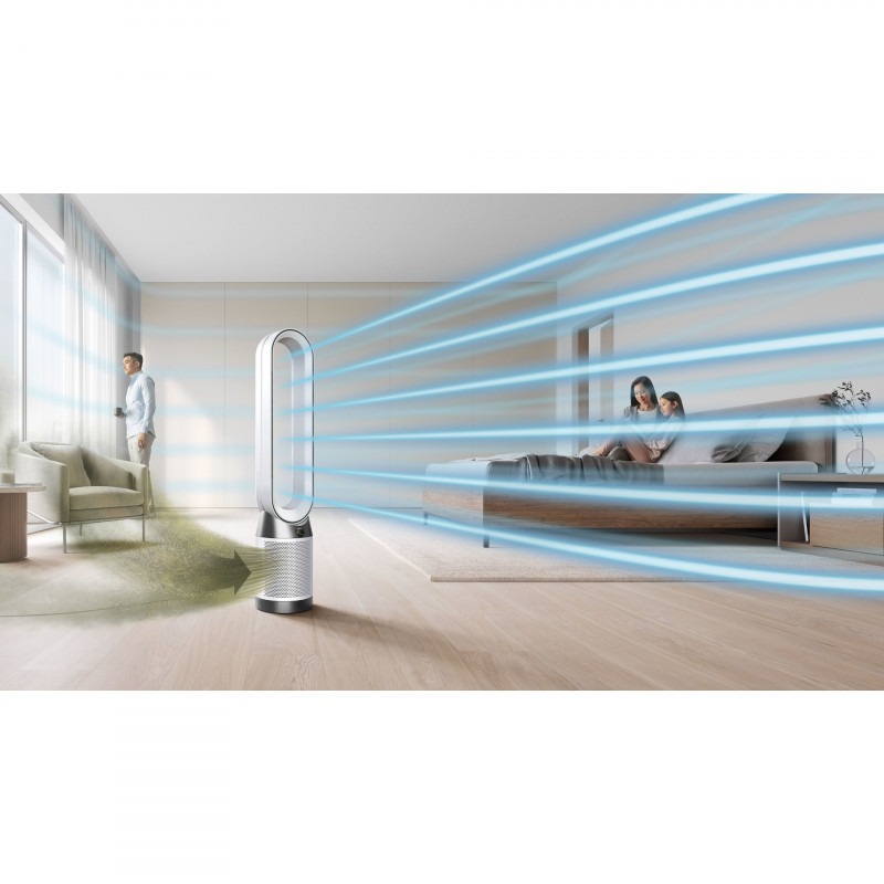 Purificator si racitor de aer Dyson Purifier Cool TP10 Gen1, 40W, Pana la 27 m², HEPA 13, Oscilatie, 10 viteze, Timer, Alb