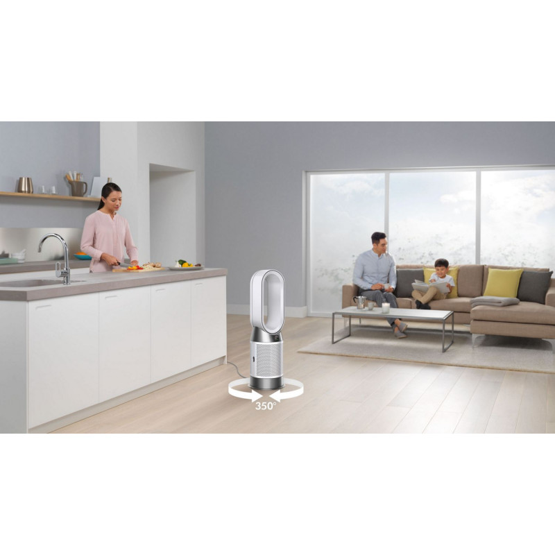 Purificator de aer 3in1 Dyson Purificator Hot+Cool HP10 Gen1, 40W, Racitor, Incalzitor, Pana la 30 m³, HEPA 13, Oscilatie, 10 viteze,Timer, Alb