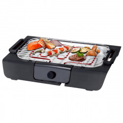 Gratar electric Royalty Line RL-BGT2000, 2000W, 38x28 cm, 200°C, Termostat, Tava de scurgere, Negru