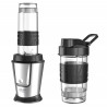 Blender Adler AD 4081, 800W, 2 pahare/sticle 400/570 ml, 20 000 rpm, 4 lame din otel inoxidabil, Zdrobire gheata, Fara BPA, Negru