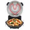 Cuptor electric pentru pizza Adler AD 6314, 1200W, 31.5 cm, Pana la 400°C, 5 setari de temperatura, Timer, Negru