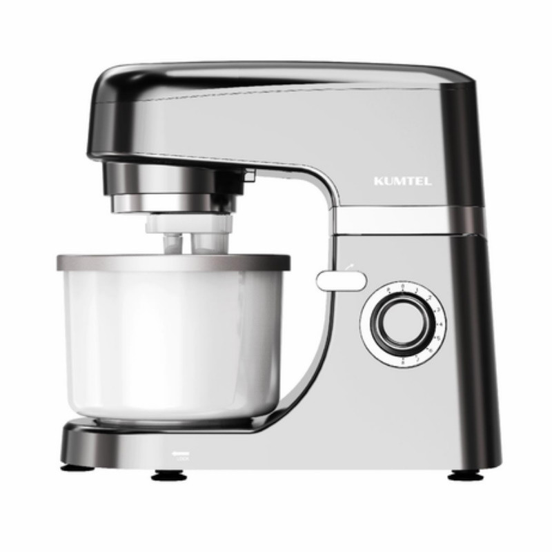 Mixer planetar KUMTEL HSM-03, 1800W, 4.6L, 8 trepte+Pulse, Soft start, Gri