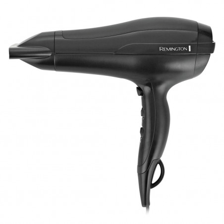 Uscator pentru par Remington D5210, 2200W, 2 viteze, 3 setari temperatura, Ionizare, Aer rece, Negru