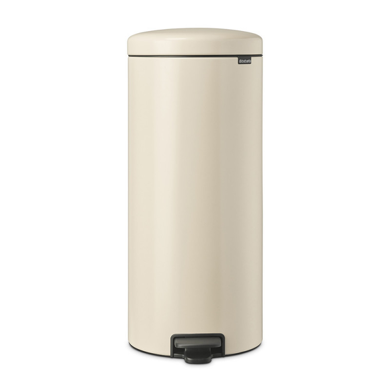 Cos pentru gunoi cu pedala Brabantia NewIcon 1005539, 30 L, Inchidere lina, Baza antiderapanta, Bej