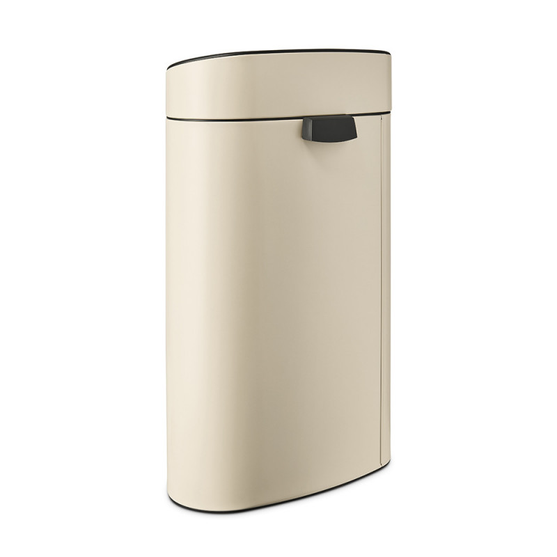 Cos pentru gunoi Brabantia Touch Bin New 1005543, 40 L, Deschidere lina si silentioasa, Deschidere mare, Bej