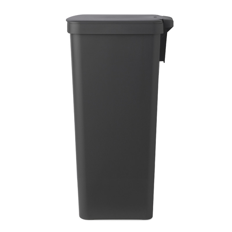 Cos cu pedala Brabantia StepUp 1005557, 40 L, Materiale ecologice, Deschidere mare, Gri închis