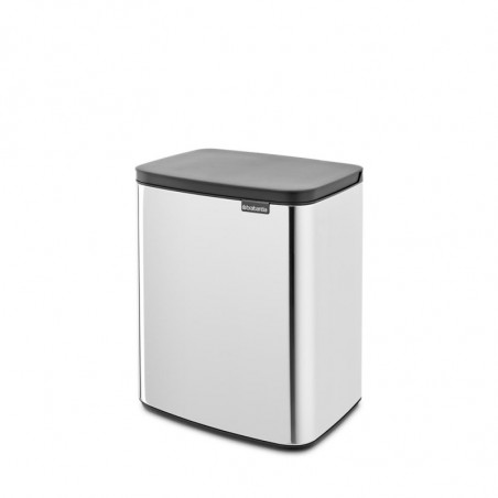 Cos pentru gunoi Brabantia Bo Small 1006636, 12 L, Deschidere lina si silentioasa, Inox