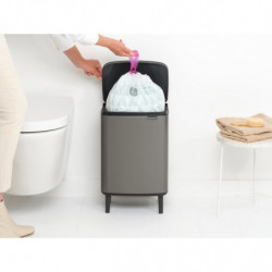 Cos pentru gunoi Brabantia Bo Small Hi 1006648, 12 L, Deschidere lina si silentioasa, Gri