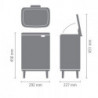 Cos pentru gunoi Brabantia Bo Small Hi 1006648, 12 L, Deschidere lina si silentioasa, Gri