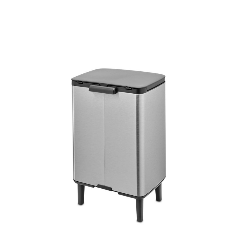 Cos pentru gunoi Brabantia Bo Small Hi 1006650, 12 L, Deschidere lina si silentioasa, Inox