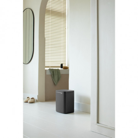 Cos pentru gunoi Brabantia Bo Small 1008868, 7l, Deschidere lina si silentioasa, Gri