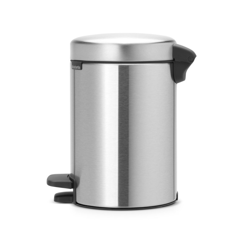 Coș cu pedală Brabantia NewIcon 649003, 3 L, Închidere ușoară, Bază antiderapantă, Rezistent la amprente, Inox/Mate