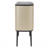 Copentru gunoi colectare selectivă Brabantia Bo Touch 1003216, 3x11 L, Deschidere lina si silentioasa, Deschidere mare, Auriu metalic