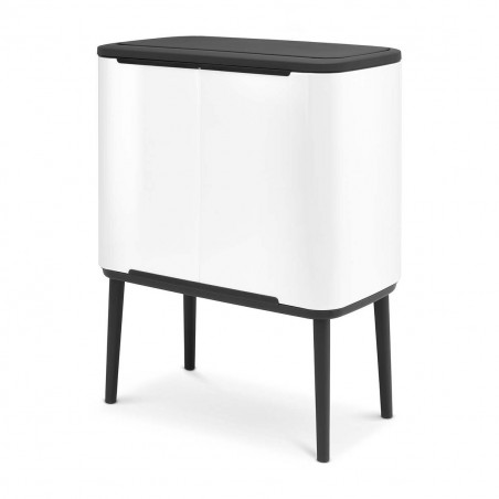 Cos pentru gunoi Brabantia Bo Touch 651102, 36 L, Deschidere lina si silentioasa, Deschidere mare, Alb