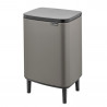 Cos pentru gunoi Brabantia Bo Small Hi 1006648, 12 L, Deschidere lina si silentioasa, Gri