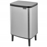 Cos pentru gunoi Brabantia Bo Small Hi 1006650, 12 L, Deschidere lina si silentioasa, Inox