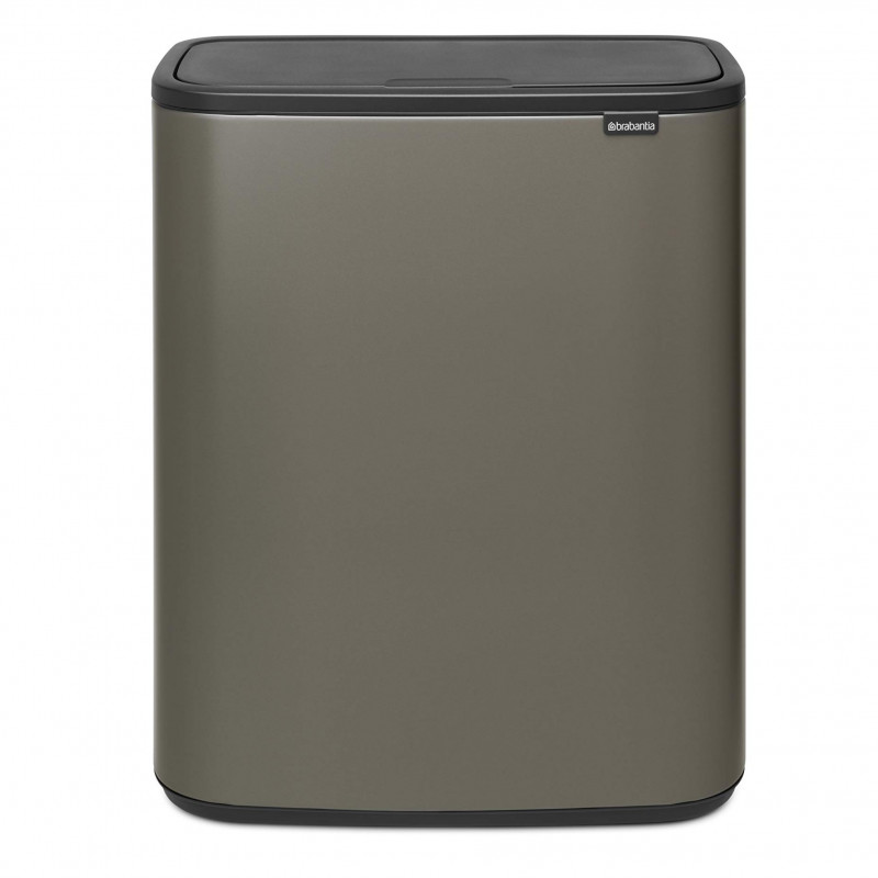 Cos pentru gunoi Brabantia Bo Touch 1001276, 60 L, Deschidere lina si silentioasa, Deschidere mare, Bronz