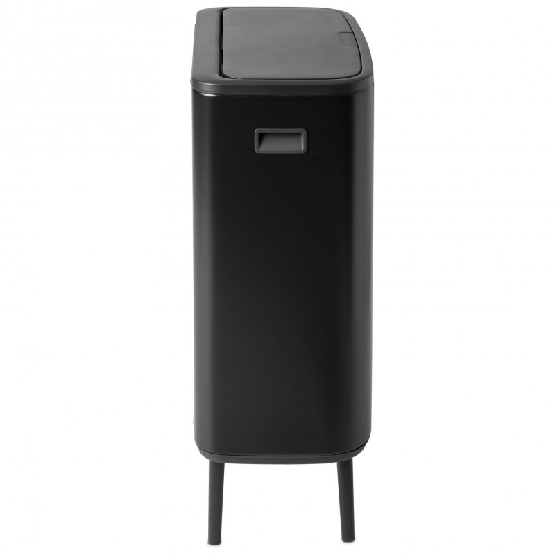 Cos pentru gunoi Brabantia Bo Touch Hi 1001260, 60 L, Inaltat, Deschidere lina si silentioasa, Negru mat