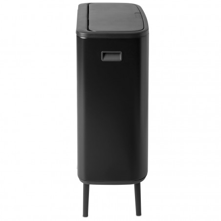 Cos pentru gunoi Brabantia Bo Touch Hi 1001260, 60 L, Inaltat, Deschidere lina si silentioasa, Negru mat