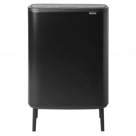 Cos pentru gunoi Brabantia Bo Touch Hi 1001260, 60 L, Inaltat, Deschidere lina si silentioasa, Negru mat