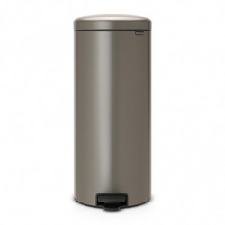 Cos cu pedala Brabantia NewIcon 649057, 30 L, Inchidere usoara, Baza antiderapanta, Gri