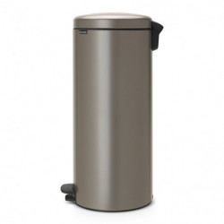 Cos cu pedala Brabantia NewIcon 649057, 30 L, Inchidere usoara, Baza antiderapanta, Gri