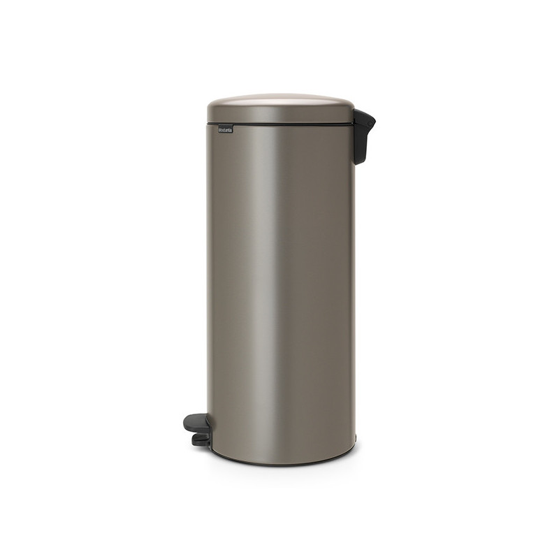 Cos cu pedala Brabantia NewIcon 649057, 30 L, Inchidere usoara, Baza antiderapanta, Gri