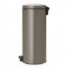 Cos cu pedala Brabantia NewIcon 649057, 30 L, Inchidere usoara, Baza antiderapanta, Gri