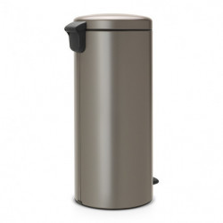 Cos cu pedala Brabantia NewIcon 649057, 30 L, Inchidere usoara, Baza antiderapanta, Gri