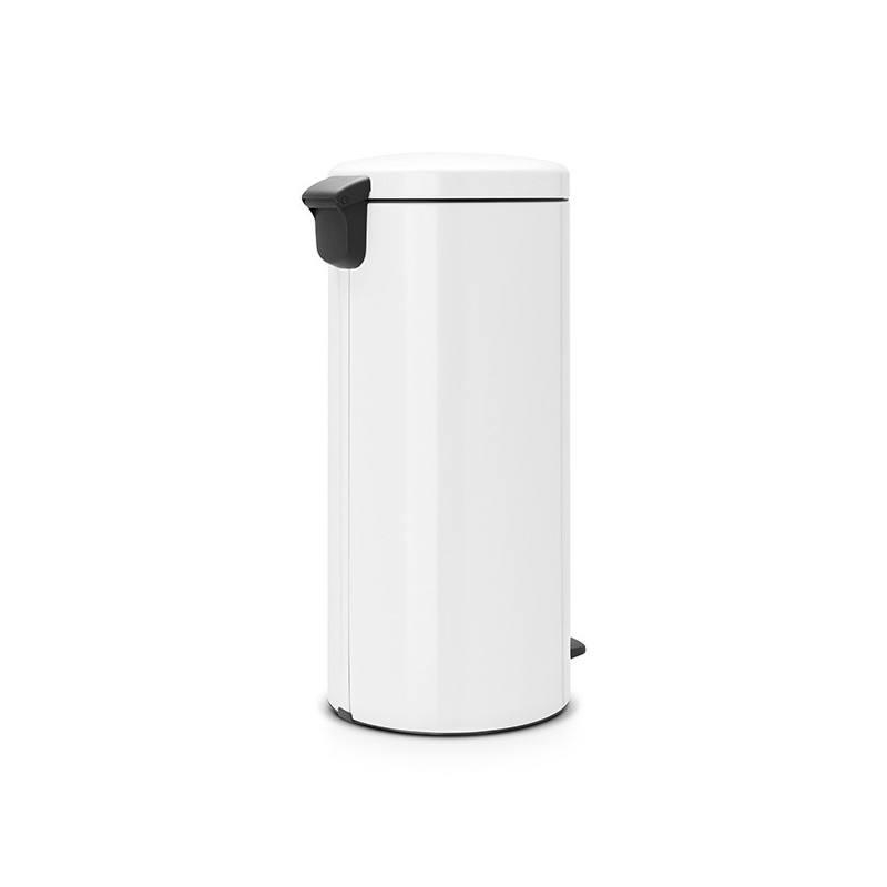 Cos de gunoi cu pedala Brabantia NewIcon 649063, 30 L, Inchidere lina, Baza antiderapanta, Cos interior metalic, Alb