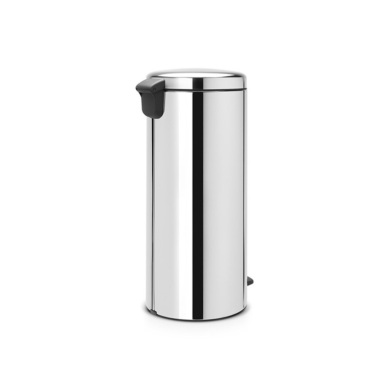 Cos de gunoi cu pedala Brabantia NewIcon 649064, 30 L, Inchidere lina, Bazа antiderapanta, Cos interior metalic, Inox